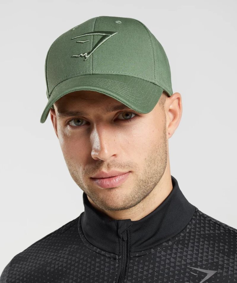 Gymshark Sharkhead Caps Green | NZ 7GCJPH